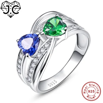 J.C Heart Cut Emerald Ruby Spinel Sapphire Pink Topaz Real 925 Sterling Silver Ring Size 6 7 8 9 Love Heart Wedding Fine Jewelry
J.C Heart Cut Emerald Ruby Spinel Sapphire Pink Topaz Real 925 Sterling Silver Ring Size 6 7 8 9 Love Heart Wedding Fine Jewelry