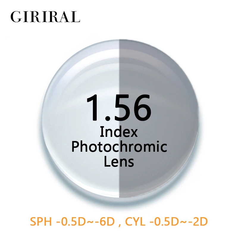 1.56 Index CR-39 Photochromic glasses lenses colored sunglasses prescription reading optical myopia clear lenses eye #1.56BS
1.56 Index CR-39 Photochromic glasses lenses colored sunglasses prescription reading optical myopia clear lenses eye #1.56BS