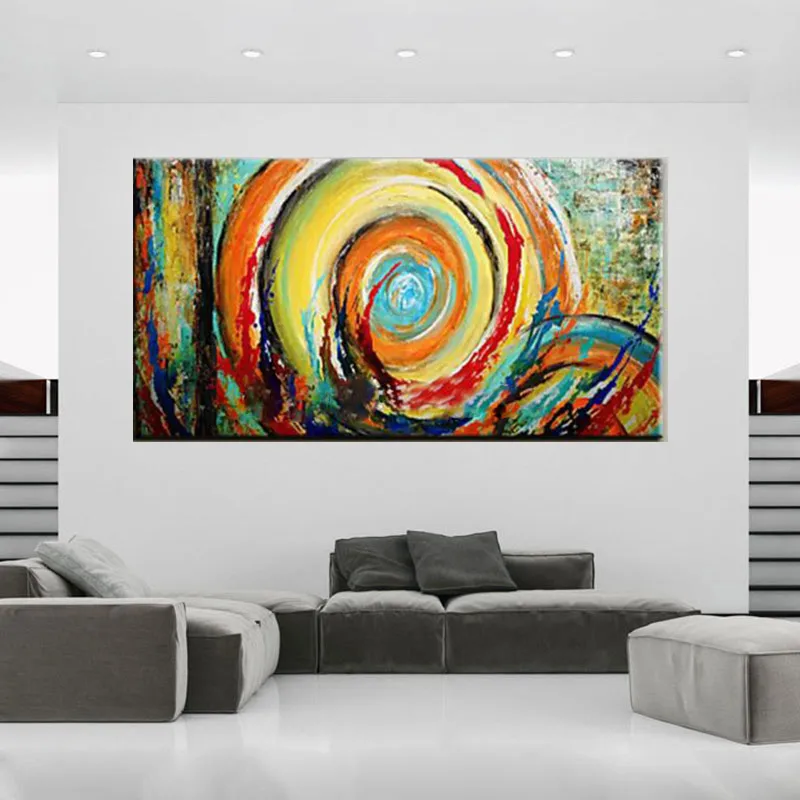 Free Shipping Round Colorful Abstract Oil Painting On Canvas Hand-painted Abstract Oil Paintings For Decor Home Decoration
Free Shipping Round Colorful Abstract Oil Painting On Canvas Hand-painted Abstract Oil Paintings For Decor Home Decoration