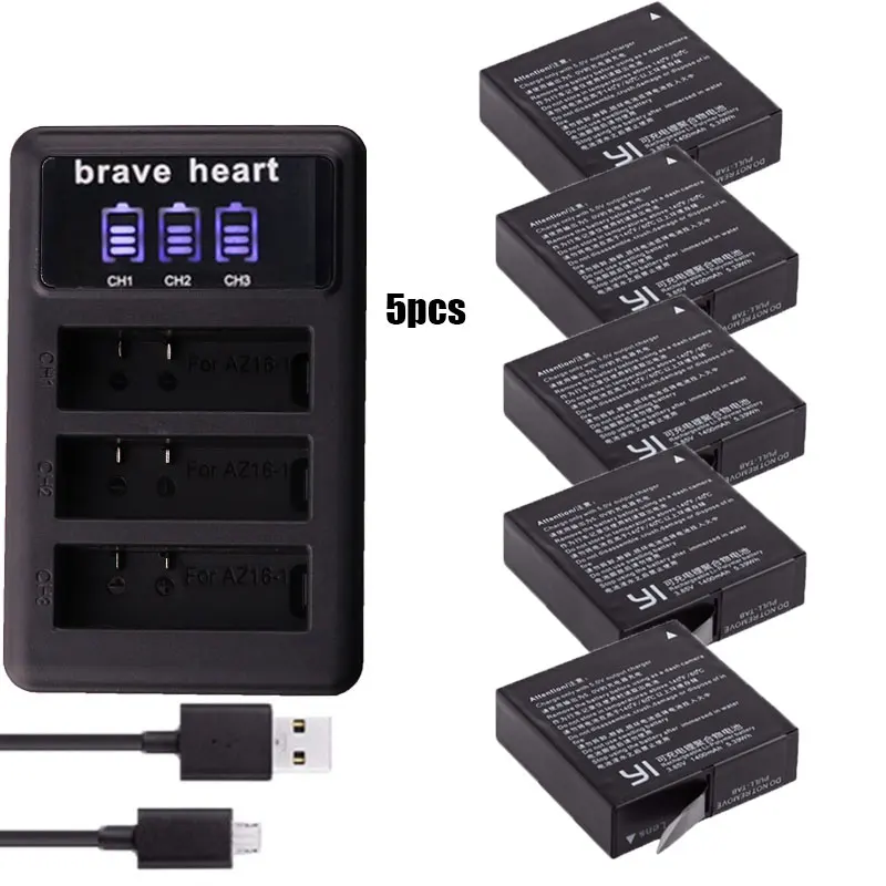 1400mAh Battery For Original Xiaomi Yi II Xiami yi 4k Batteries+ LED USB 3slots Charger for Xiaoyi Yi Lite Action Camera
1400mAh Battery For Original Xiaomi Yi II Xiami yi 4k Batteries+ LED USB 3slots Charger for Xiaoyi Yi Lite Action Camera