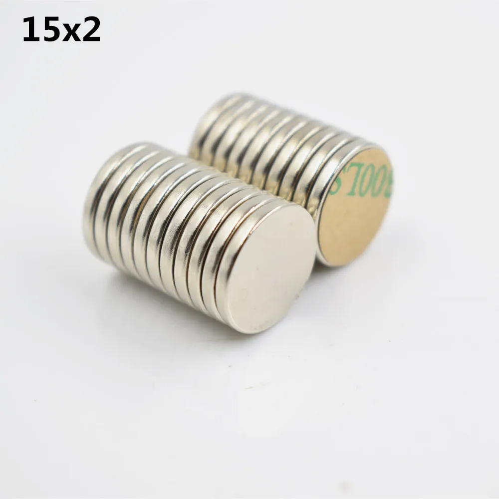 10pcs Neodymium magnet D15x2mm 3M Rare Earth small Strong Round permanent fridge Electromagnet NdFeB nickle magnetic sheet
10pcs Neodymium magnet D15x2mm 3M Rare Earth small Strong Round permanent fridge Electromagnet NdFeB nickle magnetic sheet