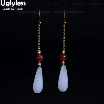 Uglyless 100% Real 925 Sterling Silver Ethnic Brincos Bijoux for Women Natural Jade Magnolia Earrings Lapis Balls Fine Jewelry
Uglyless 100% Real 925 Sterling Silver Ethnic Brincos Bijoux for Women Natural Jade Magnolia Earrings Lapis Balls Fine Jewelry
