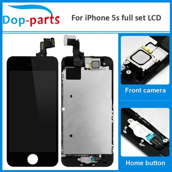 10Pcs Top Quality Full Set LCD For iPhone 5s LCD Display home button + front camera Touch Screen Digitizer Assembly Replacement
10Pcs Top Quality Full Set LCD For iPhone 5s LCD Display home button + front camera Touch Screen Digitizer Assembly Replacement