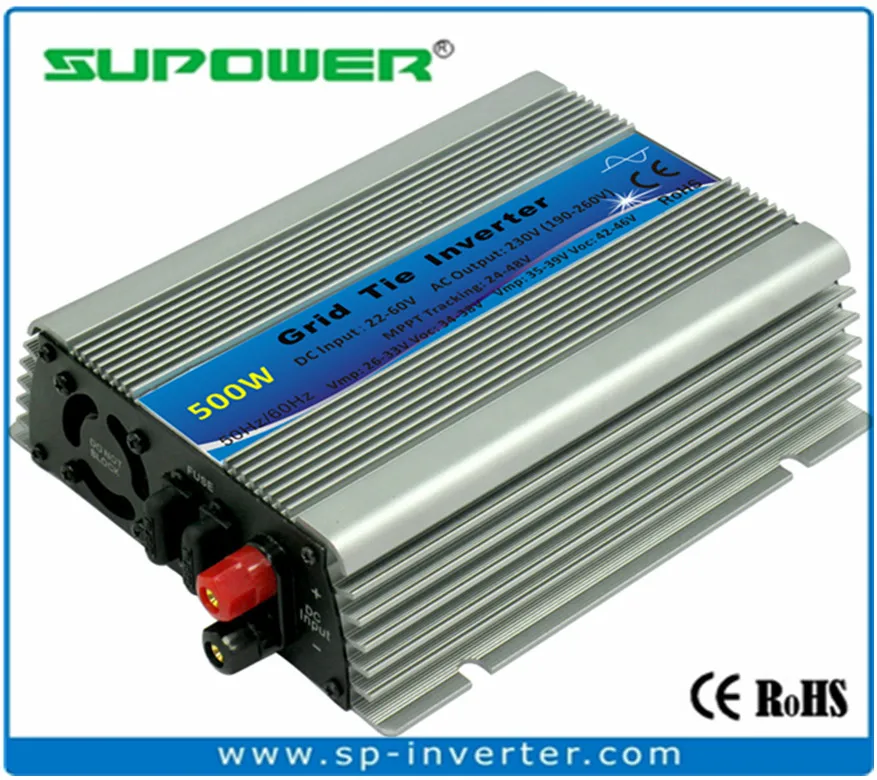 500W Solar Grid Tie Inverter MPPT function 110v or 220v output 22-50V dc Input for Small Solar Power System FREE SHIPPING
500W Solar Grid Tie Inverter MPPT function 110v or 220v output 22-50V dc Input for Small Solar Power System FREE SHIPPING