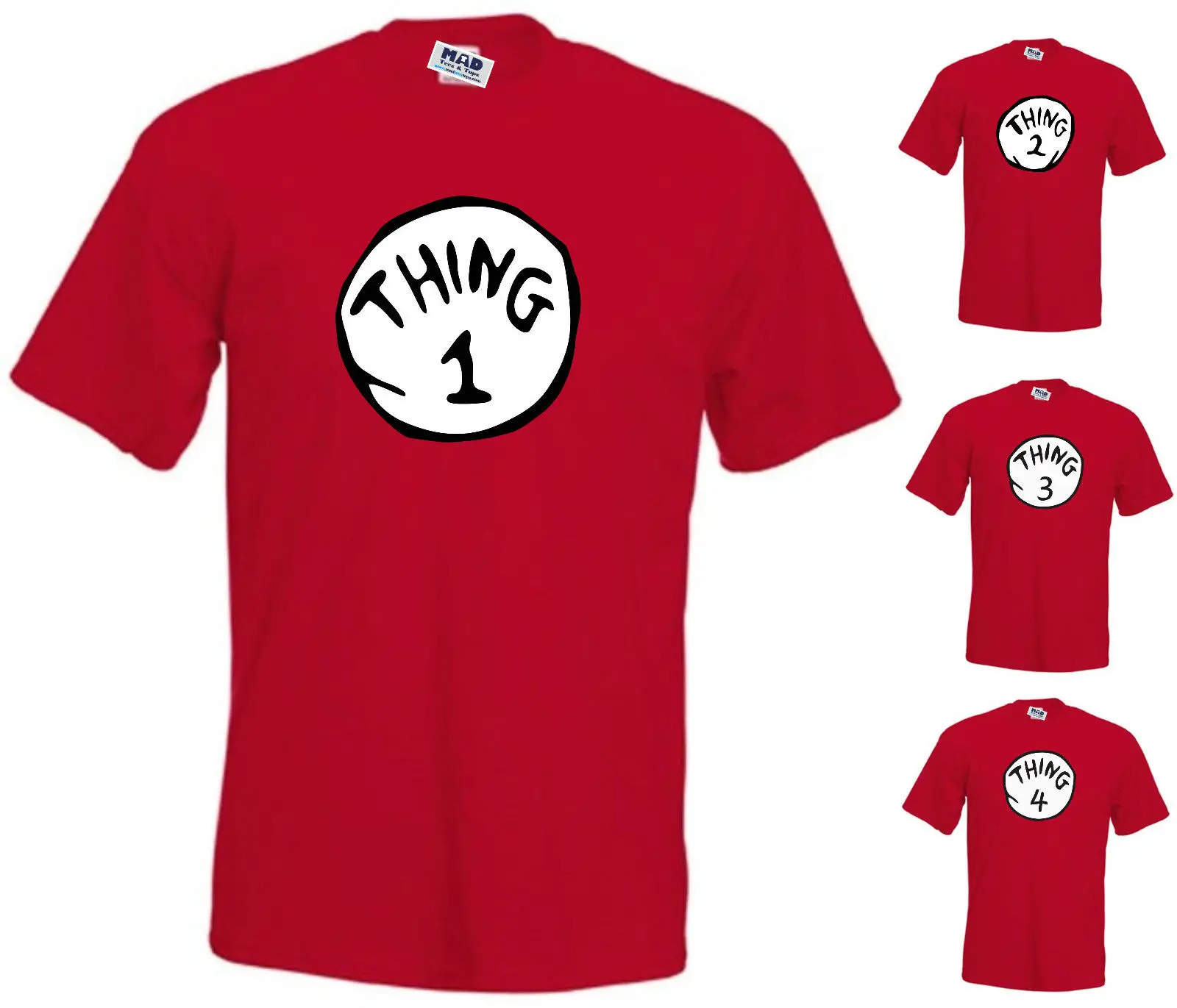 Thing 1 / 2 / 3 / 4 Red T-shirt Dr fancy dress, Adult sizes Small to 3XL Gift Print T-shirt,Hip Hop Tee Shirt,NEW ARRIVAL tees
Thing 1 / 2 / 3 / 4 Red T-shirt Dr fancy dress, Adult sizes Small to 3XL Gift Print T-shirt,Hip Hop Tee Shirt,NEW ARRIVAL tees
