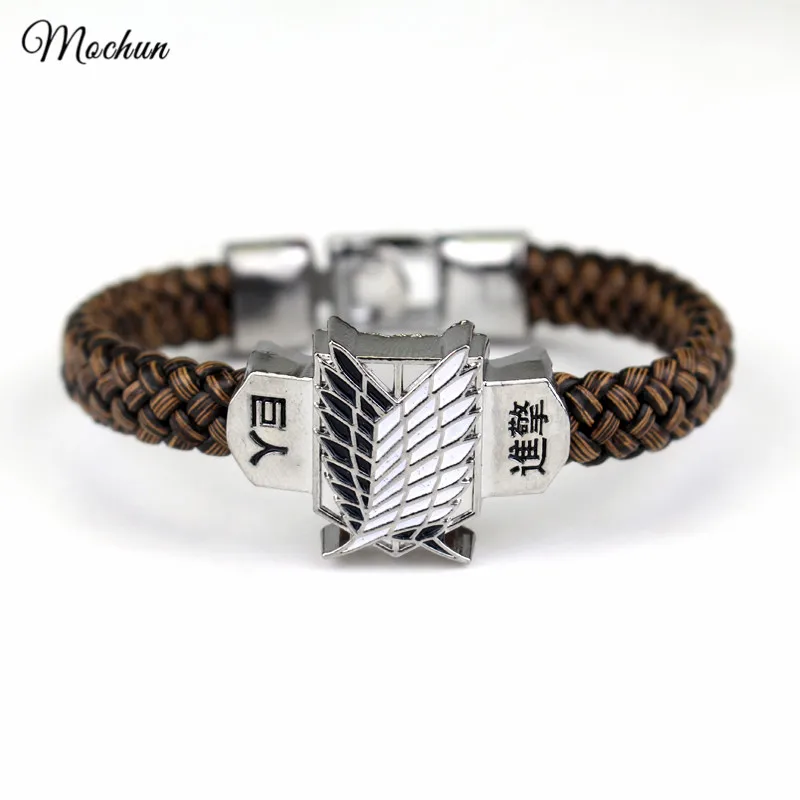 MQCHUN Anime Attack on Titan Leather Woven Alloy Lobster Clasp Bracelet Punk Jewelry
MQCHUN Anime Attack on Titan Leather Woven Alloy Lobster Clasp Bracelet Punk Jewelry