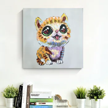 Hand Painted Oil Painting Animal Cat Modern Abstract Wall art Picture Home Decor Canvas Painting 24x24 E043
Hand Painted Oil Painting Animal Cat Modern Abstract Wall art Picture Home Decor Canvas Painting 24x24 E043