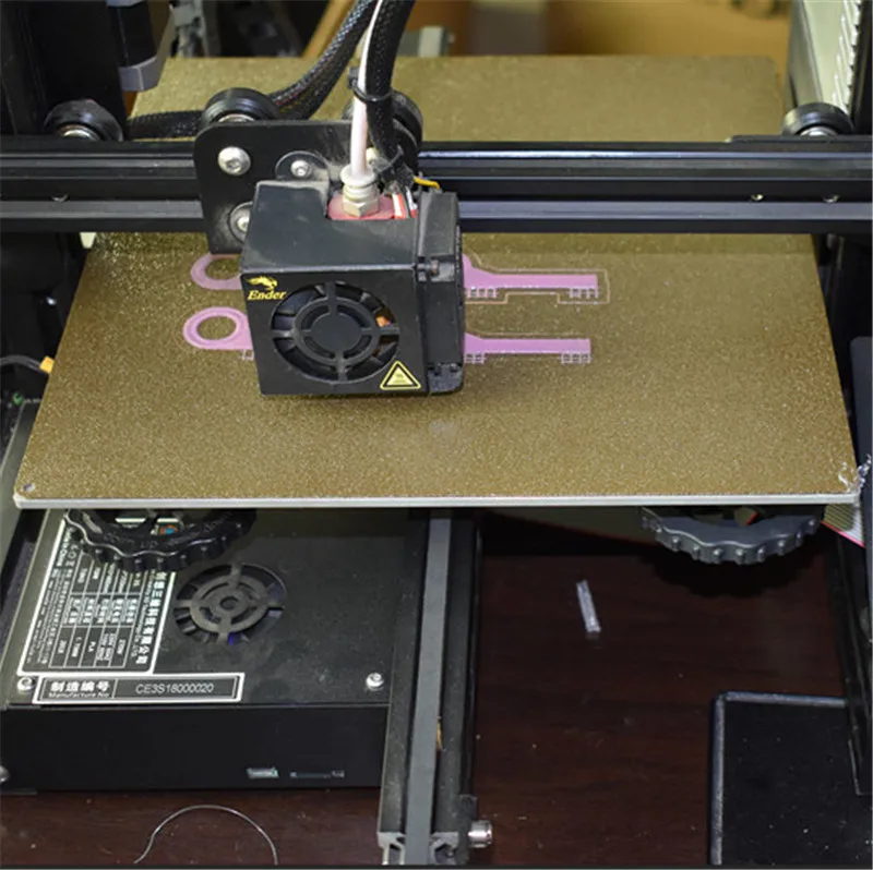 Funssor 235mm Ultem1000 PEI powder coated spring steel plate for Creality Ender 3S heated bed Double-sided PEI Textured sheet
Funssor 235mm Ultem1000 PEI powder coated spring steel plate for Creality Ender 3S heated bed Double-sided PEI Textured sheet