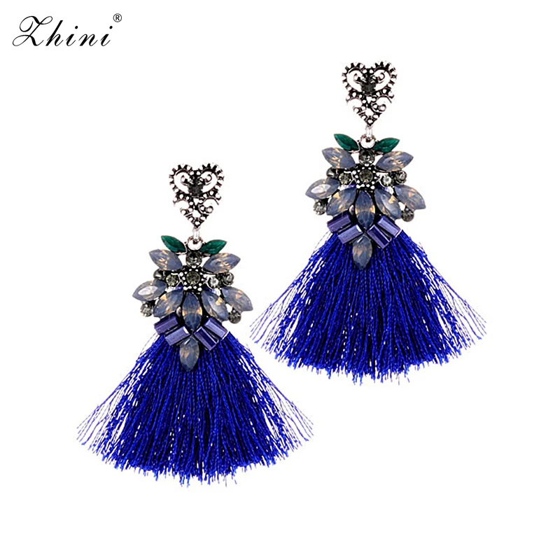 ZHINI For Women Earring Hyperbole Fashion Sector Colorful Tassel Dangle Earrings Female Bijoux Statement Long Drop Earrings 
ZHINI For Women Earring Hyperbole Fashion Sector Colorful Tassel Dangle Earrings Female Bijoux Statement Long Drop Earrings