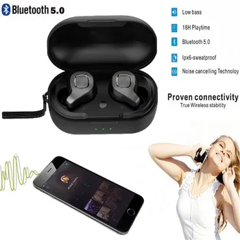 Wireless Bluetooth 5.0 Hi-Fi Sound Waterproof Handsfree Bluetooth Earphone 2019 High Quality
Wireless Bluetooth 5.0 Hi-Fi Sound Waterproof Handsfree Bluetooth Earphone 2019 High Quality