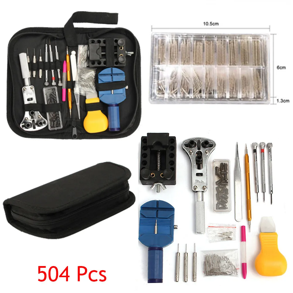504 Pcs Watch Repair Back Case Pin Link Spring Strap Remover Opener Tool Kit Set Hand Tools Multifunction Tools Accessories#sw
504 Pcs Watch Repair Back Case Pin Link Spring Strap Remover Opener Tool Kit Set Hand Tools Multifunction Tools Accessories#sw