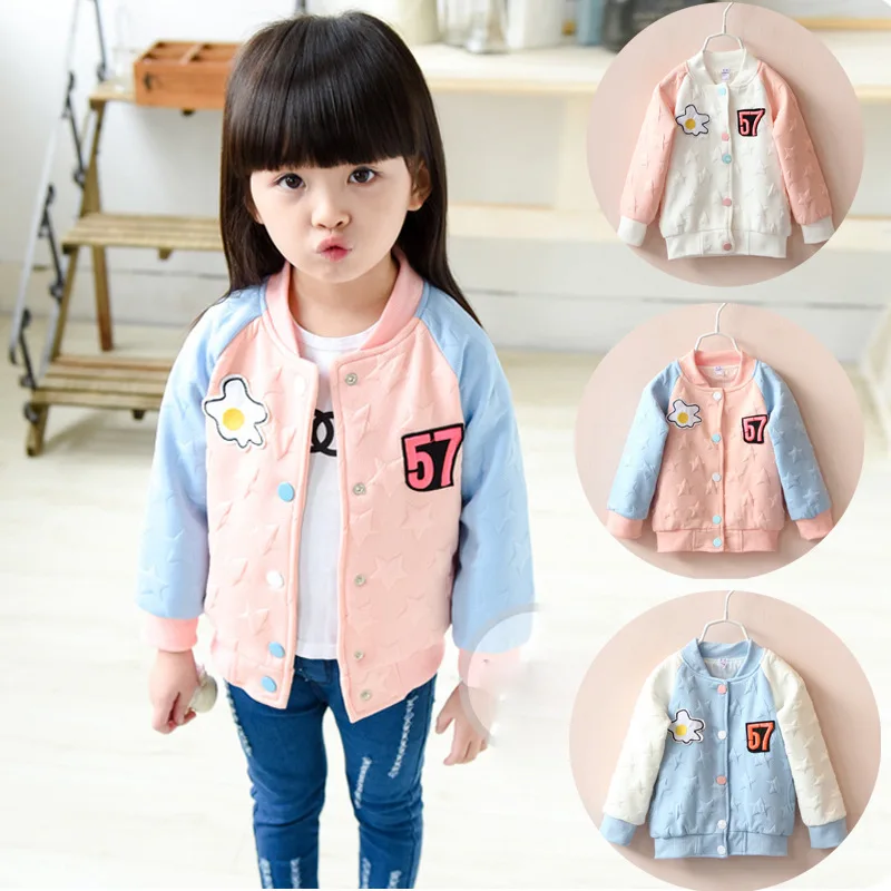 Children Girl Jacket Autumn Style 2-6 Years Kids Clothing Sports Baseball Uniform Jacket Letter Print Fashion Outerwear Coat
Children Girl Jacket Autumn Style 2-6 Years Kids Clothing Sports Baseball Uniform Jacket Letter Print Fashion Outerwear Coat