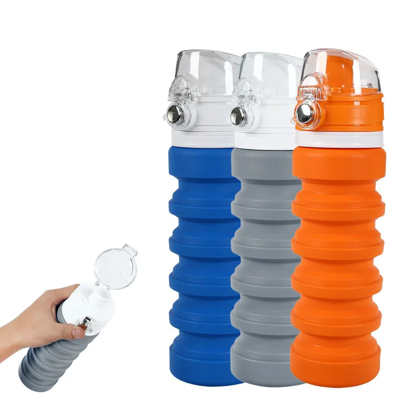 500ML Food Grade Silicone Water Bottles Portable Collapsible Sport Camping Travel Cycling Drink Bottle for Adult Kids Drinkware
500ML Food Grade Silicone Water Bottles Portable Collapsible Sport Camping Travel Cycling Drink Bottle for Adult Kids Drinkware