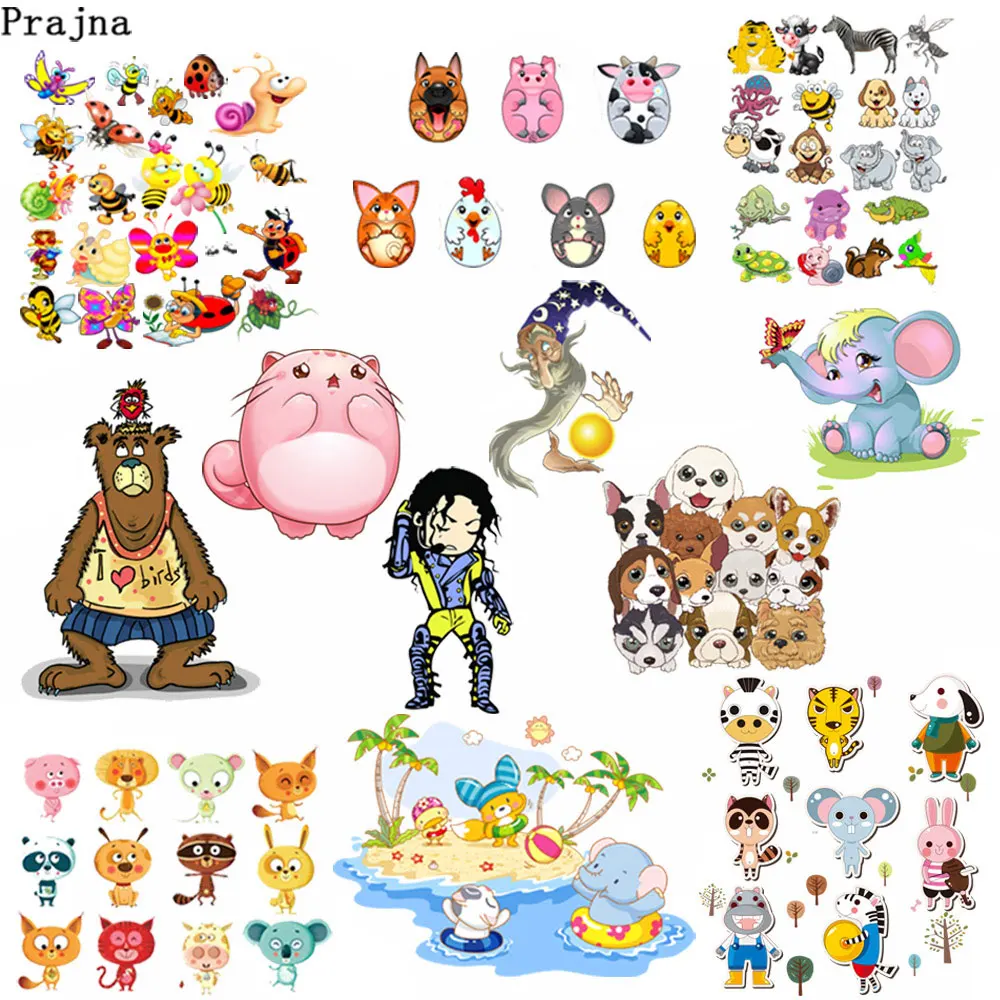 Prajna Cartoon Dog Bee Heat Transfer Vinyl Patches Anime Jackson Washable Sticker Magic Bear Iron On Transfers For Kids Clothing
Prajna Cartoon Dog Bee Heat Transfer Vinyl Patches Anime Jackson Washable Sticker Magic Bear Iron On Transfers For Kids Clothing