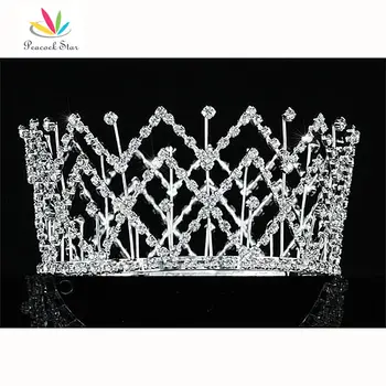 Peacock Star Bridesmaid Bridal Wedding Bride / Flower Girl Crystal Medium Size Full Circle Round Tiara Crown CT1710 
Peacock Star Bridesmaid Bridal Wedding Bride / Flower Girl Crystal Medium Size Full Circle Round Tiara Crown CT1710