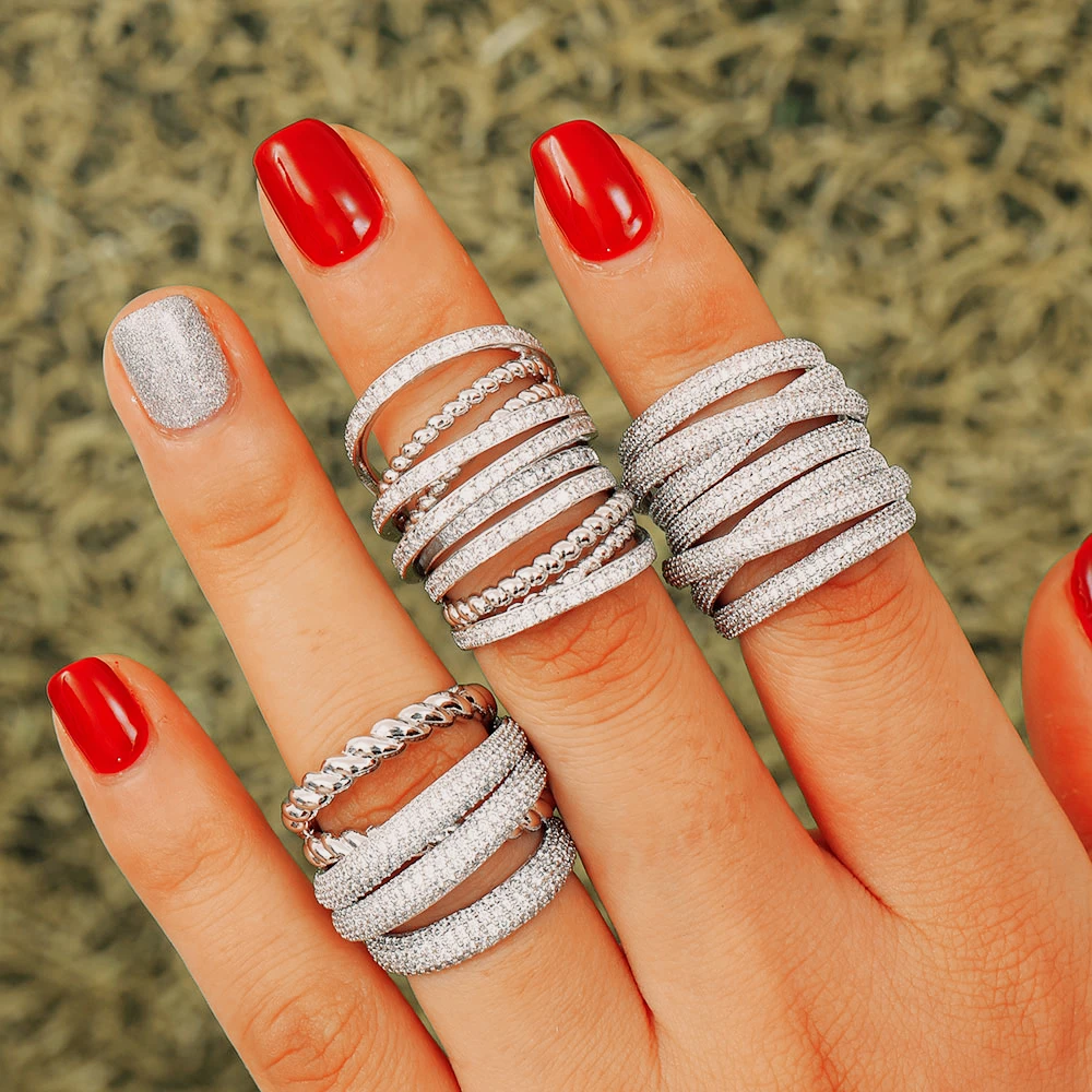 GODKI Monaco Design Luxury Twist Stacks Stackable Rings For Women Wedding Cubic Zircon Engagement Dubai Naija Bridal Finger Ring
GODKI Monaco Design Luxury Twist Stacks Stackable Rings For Women Wedding Cubic Zircon Engagement Dubai Naija Bridal Finger Ring