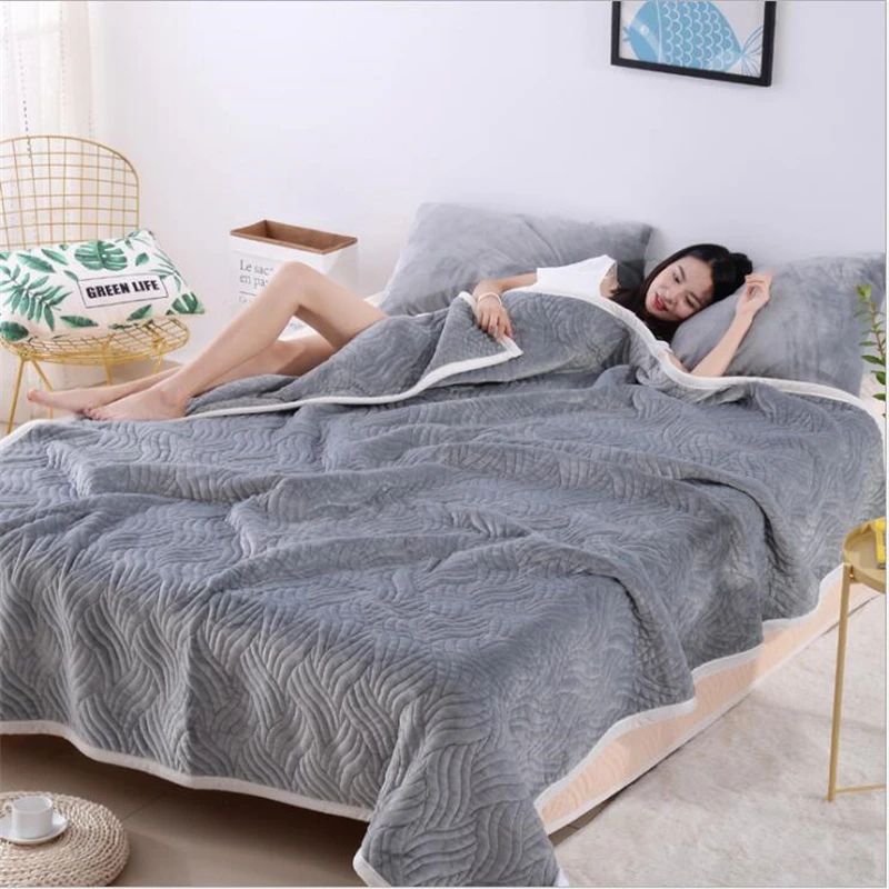 European And American Style Double Cotton Flannel Blanket Warm And Comfortable Sofa Blanket Bedspread Blanket Tourist Blanket
European And American Style Double Cotton Flannel Blanket Warm And Comfortable Sofa Blanket Bedspread Blanket Tourist Blanket