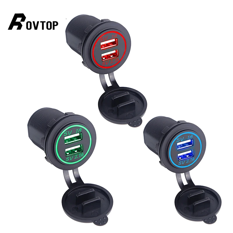 Rovtop Universal Car Charger USB Vehicle DC12V-24V Waterproof Dual USB Charger 2 Port Power Socket 5V For Iphone Samsung Z2
Rovtop Universal Car Charger USB Vehicle DC12V-24V Waterproof Dual USB Charger 2 Port Power Socket 5V For Iphone Samsung Z2