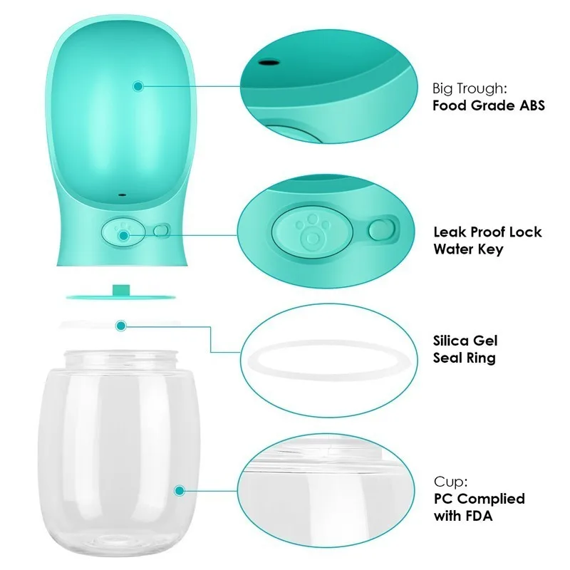 Portable Pet Drinking Water Bottle For Travel