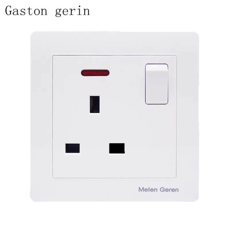 UK Standard Wall Socket Switch Power Plug Outlet Panel 1 Gang Push Button Switch with Led Light Indicator 86mm*86mm 13A 250V
UK Standard Wall Socket Switch Power Plug Outlet Panel 1 Gang Push Button Switch with Led Light Indicator 86mm*86mm 13A 250V