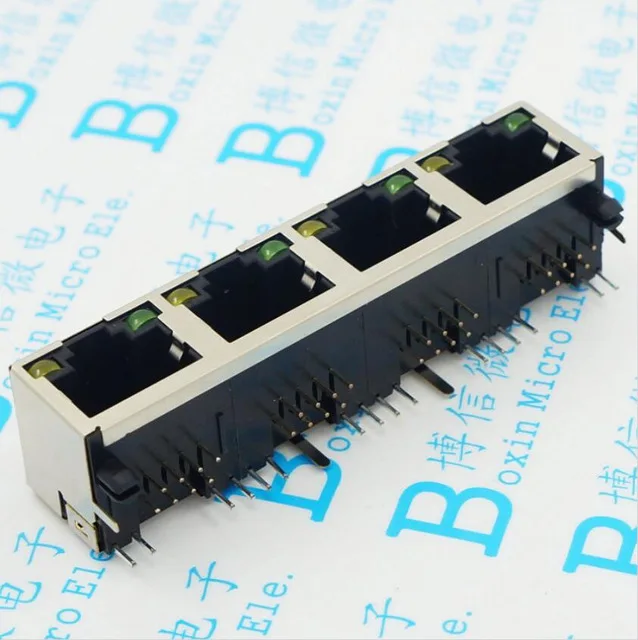 8 шт. RJ45 разъем 1*4 4 свет СИД 1x4 экранированный RJ45 сетевой разъем 9801 гнездо сетевой соединитель
8 шт. RJ45 разъем 1*4 4 свет СИД 1x4 экранированный RJ45 сетевой разъем 9801 гнездо сетевой соединитель