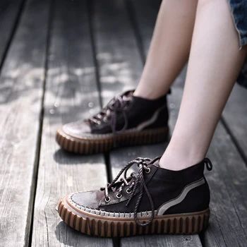 Artmu Women Short Boots Shoes Lace Up Handmade Genuine Leather Shoes Woman Round Toe Comfortable Casual Shoes botas cuero mujer
Artmu Women Short Boots Shoes Lace Up Handmade Genuine Leather Shoes Woman Round Toe Comfortable Casual Shoes botas cuero mujer