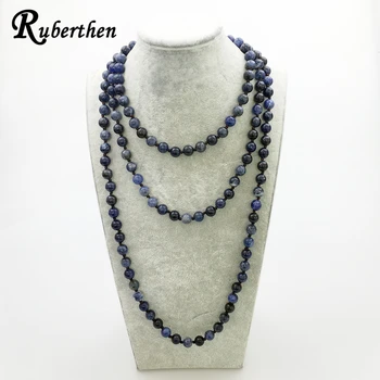 Ruberthen High Quality Women Yoga Necklace 60 inches Knotted Brazil Blue Stripe Necklace Fashion Handmade Mala Necklace
Ruberthen High Quality Women Yoga Necklace 60 inches Knotted Brazil Blue Stripe Necklace Fashion Handmade Mala Necklace