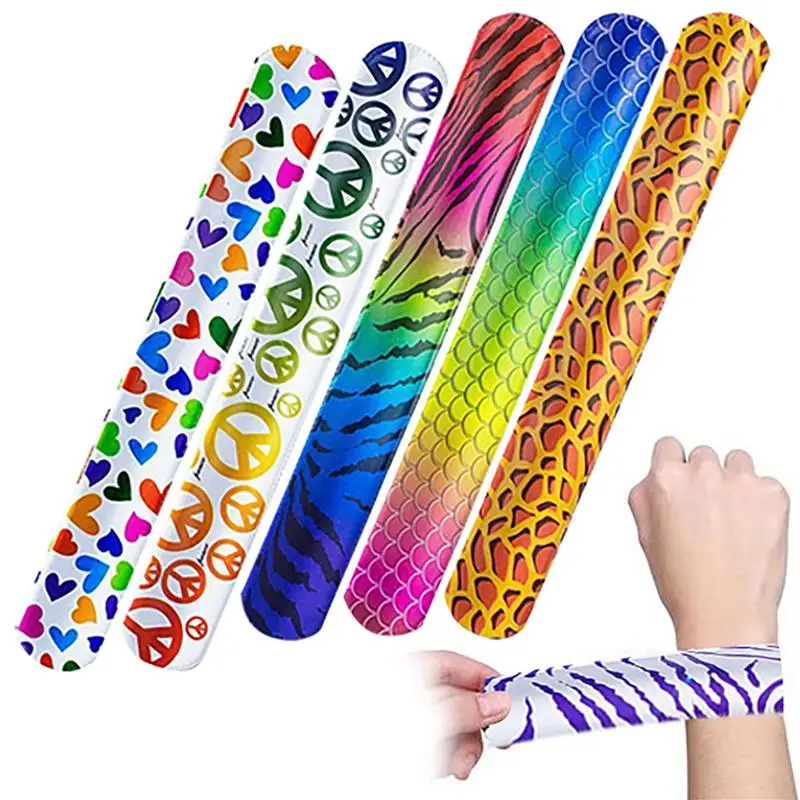 100PCS Fashion Printed Slap Bracelets Wristband Party Wrist Strap for Kids Child Birthday Gift Holiday Beach Party Favors Supply
100PCS Fashion Printed Slap Bracelets Wristband Party Wrist Strap for Kids Child Birthday Gift Holiday Beach Party Favors Supply