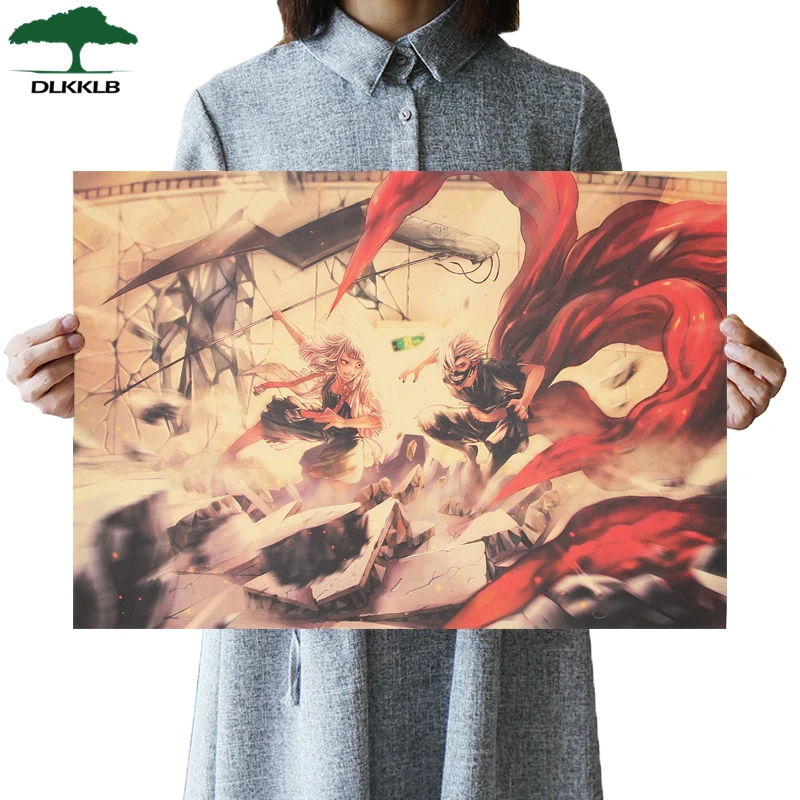 DLKKLB Classic Tokyo Ghoul Vintage Anime Movie Poster Retro Dorm Room Kraft Paper 51.5x36cm Wall Sticker Decoration Painting
DLKKLB Classic Tokyo Ghoul Vintage Anime Movie Poster Retro Dorm Room Kraft Paper 51.5x36cm Wall Sticker Decoration Painting