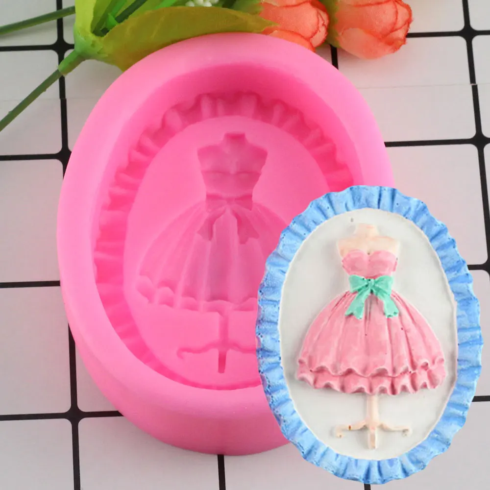 Skirt Dress Shaped Silicone Cake Mold Kitchen Baking Mold Chocolate Silicone Mold Soap Sugar Craft Fondant Cake Tools
Skirt Dress Shaped Silicone Cake Mold Kitchen Baking Mold Chocolate Silicone Mold Soap Sugar Craft Fondant Cake Tools