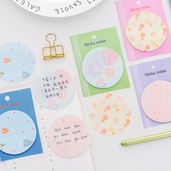 1pack/lot Korea Stationery Round Sticky Notes Portable Memo Pad Reminder Message Label Decorative Notepad Book Mark
1pack/lot Korea Stationery Round Sticky Notes Portable Memo Pad Reminder Message Label Decorative Notepad Book Mark
