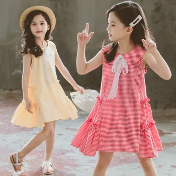 Peter Pan Collar Baby Plaid Dress Summer Children Princess Dresses Girls Teenage Kids Fashion Clothing 2019 Fashion Red Yellow
Peter Pan Collar Baby Plaid Dress Summer Children Princess Dresses Girls Teenage Kids Fashion Clothing 2019 Fashion Red Yellow