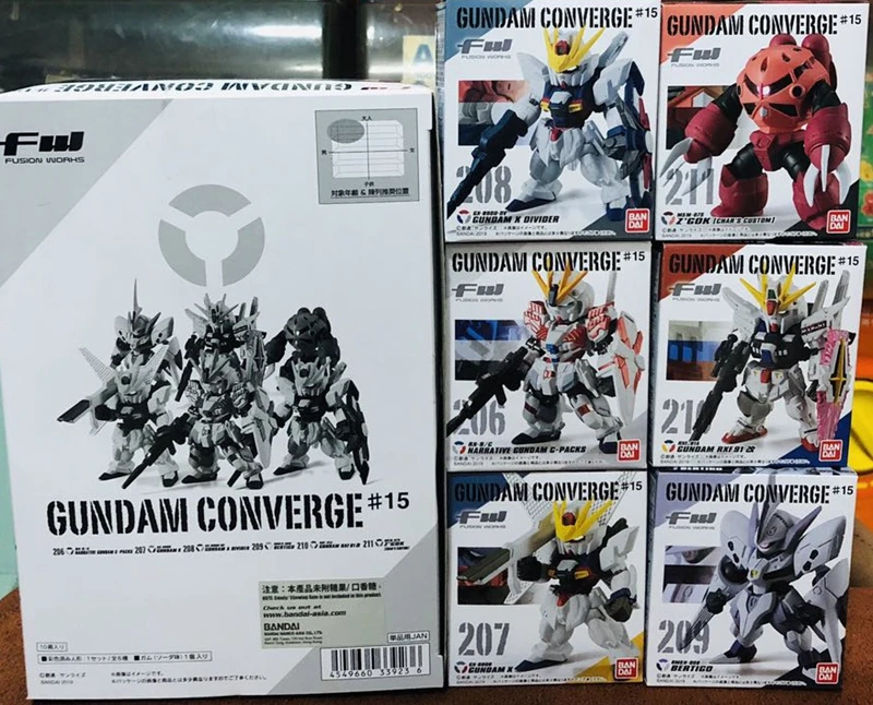 WSTXBD Original BANDAI 6Pcs/Set Q Version FW Gundam Converge#15 206-211 PVC Figure Toys Figurals Model Kids Dolls Brinquedos
WSTXBD Original BANDAI 6Pcs/Set Q Version FW Gundam Converge#15 206-211 PVC Figure Toys Figurals Model Kids Dolls Brinquedos