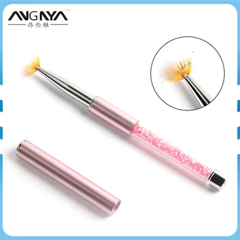 ANGNYA Gradient Fan Shape Nail Brus Pink Rhinestone Handle Dust Glitter Powder Remover Pen Nail Art Drawing Brush Manicure tools
ANGNYA Gradient Fan Shape Nail Brus Pink Rhinestone Handle Dust Glitter Powder Remover Pen Nail Art Drawing Brush Manicure tools