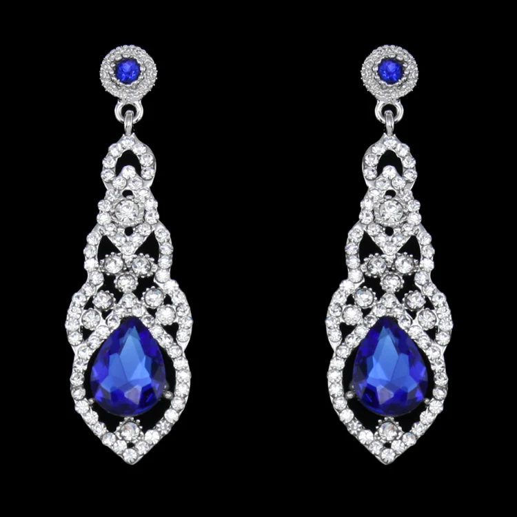 Fashion Vintage Mariage Cristal Strass Dangle Drop Chandelier Boucles d/'oreilles Cadeaux