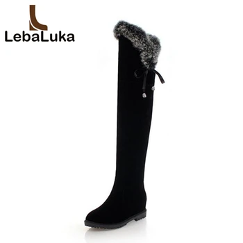 Tuyoki Size 34-45 Women Thigh High Boots Winter Plush Fur Shoes Woman Fashion Inside Heels Long Boots Bowknot Zipper Shoes
Tuyoki Size 34-45 Women Thigh High Boots Winter Plush Fur Shoes Woman Fashion Inside Heels Long Boots Bowknot Zipper Shoes