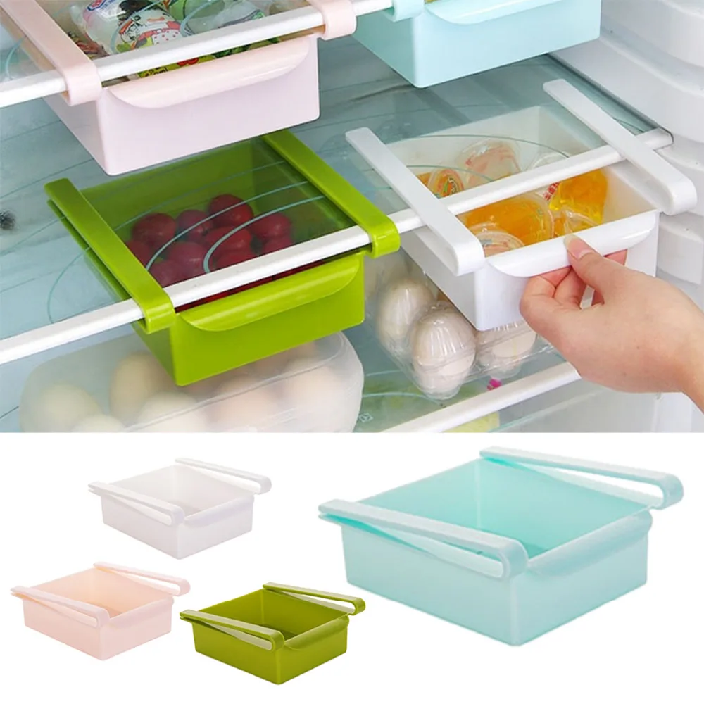 Plastic Kitchen Refrigerator Storage Rack Fridge Freezer Shelf Holder Pull-out Drawer Organiser Space saver
Plastic Kitchen Refrigerator Storage Rack Fridge Freezer Shelf Holder Pull-out Drawer Organiser Space saver
