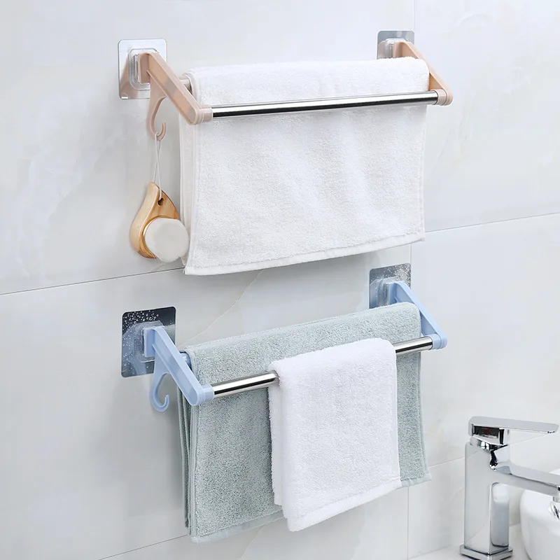 Plastic Metal No Punch Towel Hanger, Self Adhensive Bathroom Washroom Kitchen Wall Hook Cloth Organizer Rack
Plastic Metal No Punch Towel Hanger, Self Adhensive Bathroom Washroom Kitchen Wall Hook Cloth Organizer Rack