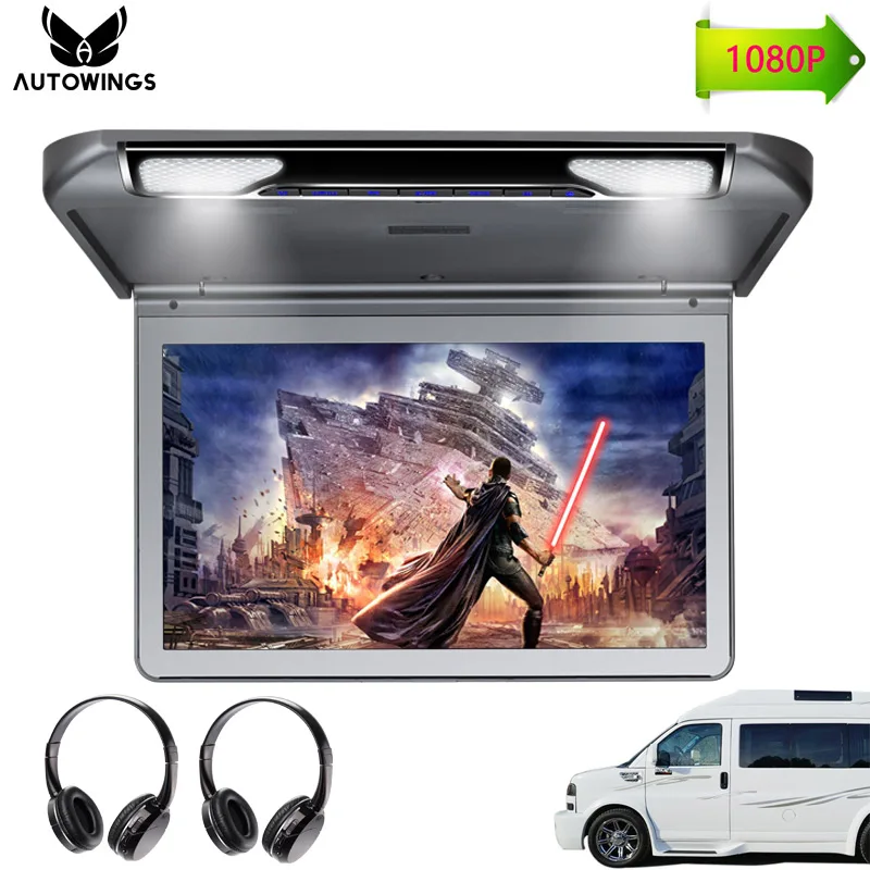 13.3" 1080P Car Ceiling Flip Down Monitor Touch Button Roof Mount Overhead Video Player for Car Built-in Speaker FM HDMI SD IR
13.3" 1080P Car Ceiling Flip Down Monitor Touch Button Roof Mount Overhead Video Player for Car Built-in Speaker FM HDMI SD IR
