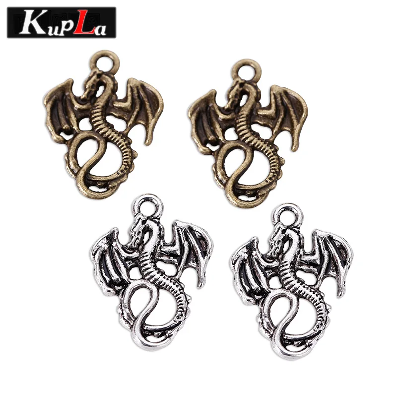Kupla Vintage Dragon Charms Fashion Retro Animal Small Dragon Charms DIY Metal Jewelry Dragon Charms 16*21mm 60pcs C5594
Kupla Vintage Dragon Charms Fashion Retro Animal Small Dragon Charms DIY Metal Jewelry Dragon Charms 16*21mm 60pcs C5594