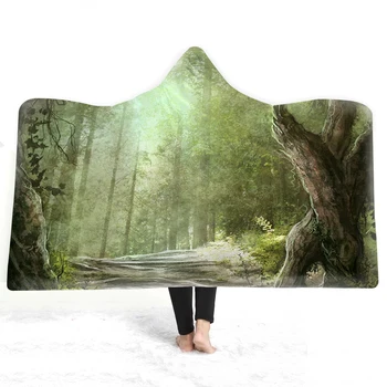 Fantastic Forest Wearable Hooded Throw Blanket Teens Travels Warm Thick Blanket Fleece Sherpa 3D Print Home Bedding 150X200cm
Fantastic Forest Wearable Hooded Throw Blanket Teens Travels Warm Thick Blanket Fleece Sherpa 3D Print Home Bedding 150X200cm