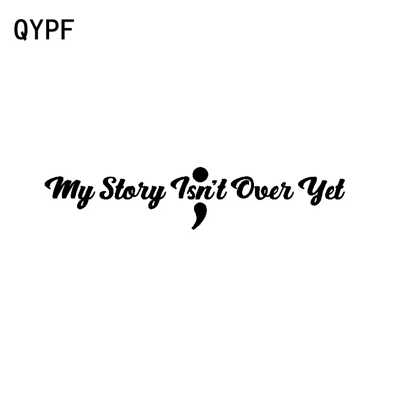 QYPF 18CM*3.7CM Creative My Story Isn't Over High-quality Vinyl Car Sticker Decal Black Silver C15-2647
QYPF 18CM*3.7CM Creative My Story Isn't Over High-quality Vinyl Car Sticker Decal Black Silver C15-2647