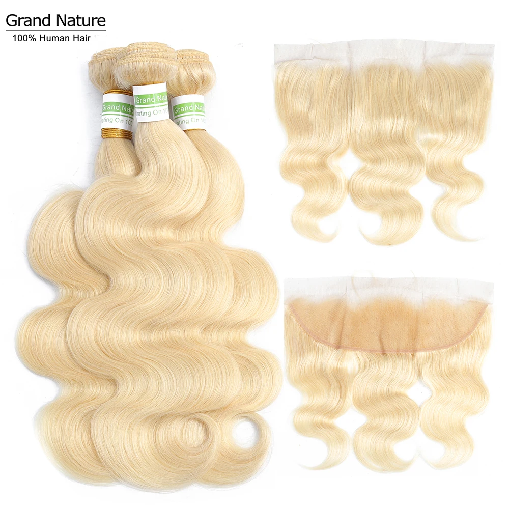 613 Blonde Bundles With Frontal Peruvian Body Wave With Frontal Remy Blonde Human Hair Lace Frontal Closure With Bundle
613 Blonde Bundles With Frontal Peruvian Body Wave With Frontal Remy Blonde Human Hair Lace Frontal Closure With Bundle
