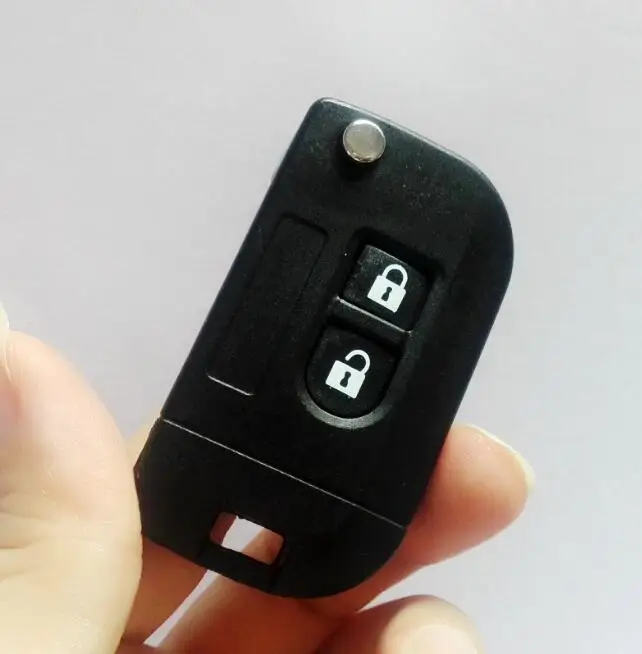 Flip Folding 2 Buttons Remote Key Shell For Qashqai Nissan Micra Navara Almera Note Key shell Size 45*38 With LOGO
Flip Folding 2 Buttons Remote Key Shell For Qashqai Nissan Micra Navara Almera Note Key shell Size 45*38 With LOGO