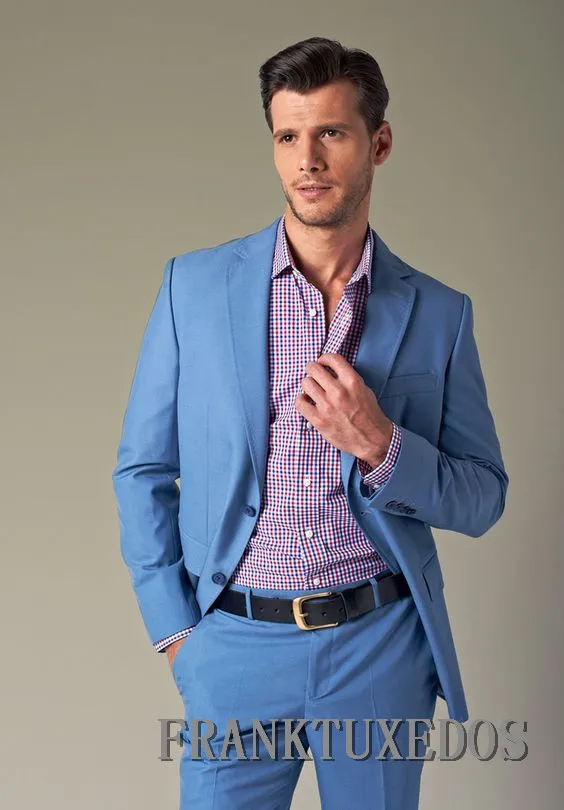 2019 Blue Single Breasted Slim Fit Suits Mens Wedding Custom Prom Suits 2 Pieces Business Formal Tuxedo Suits (jacket+pants)
2019 Blue Single Breasted Slim Fit Suits Mens Wedding Custom Prom Suits 2 Pieces Business Formal Tuxedo Suits (jacket+pants)