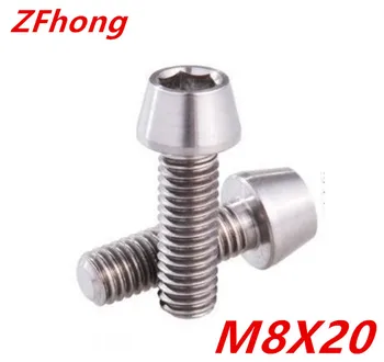 6pcs M8*20 Pure Titanium Alloy Screws Cone Head Ti Screws TC4 Forward After Dial Bolts
6pcs M8*20 Pure Titanium Alloy Screws Cone Head Ti Screws TC4 Forward After Dial Bolts