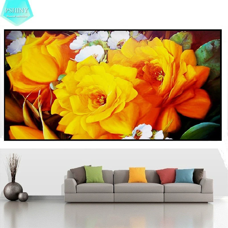 PSHINY 5D DIY Diamond painting yellow Flowers Pictures with full display Square rhinestones Diamond embroidery sale new arrivals
PSHINY 5D DIY Diamond painting yellow Flowers Pictures with full display Square rhinestones Diamond embroidery sale new arrivals