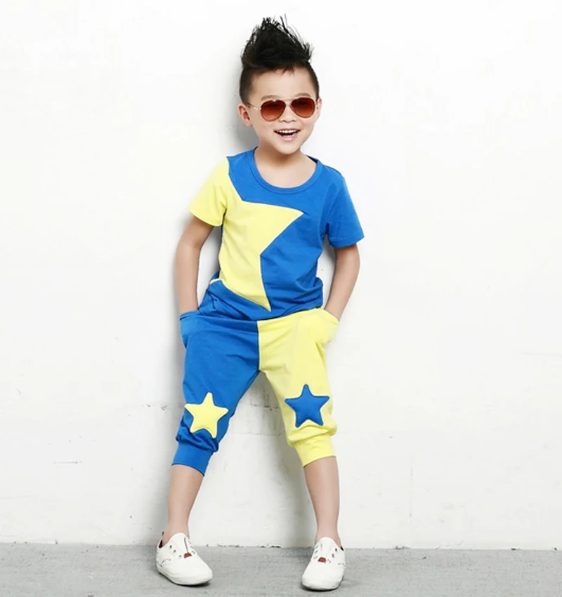 Sodawn NEW Children Clothing Set Stars Boys Set Baby Sets Short T Shirt+Pants 2 pcs Set Clothes Kids Suit 2-6Years
Sodawn NEW Children Clothing Set Stars Boys Set Baby Sets Short T Shirt+Pants 2 pcs Set Clothes Kids Suit 2-6Years