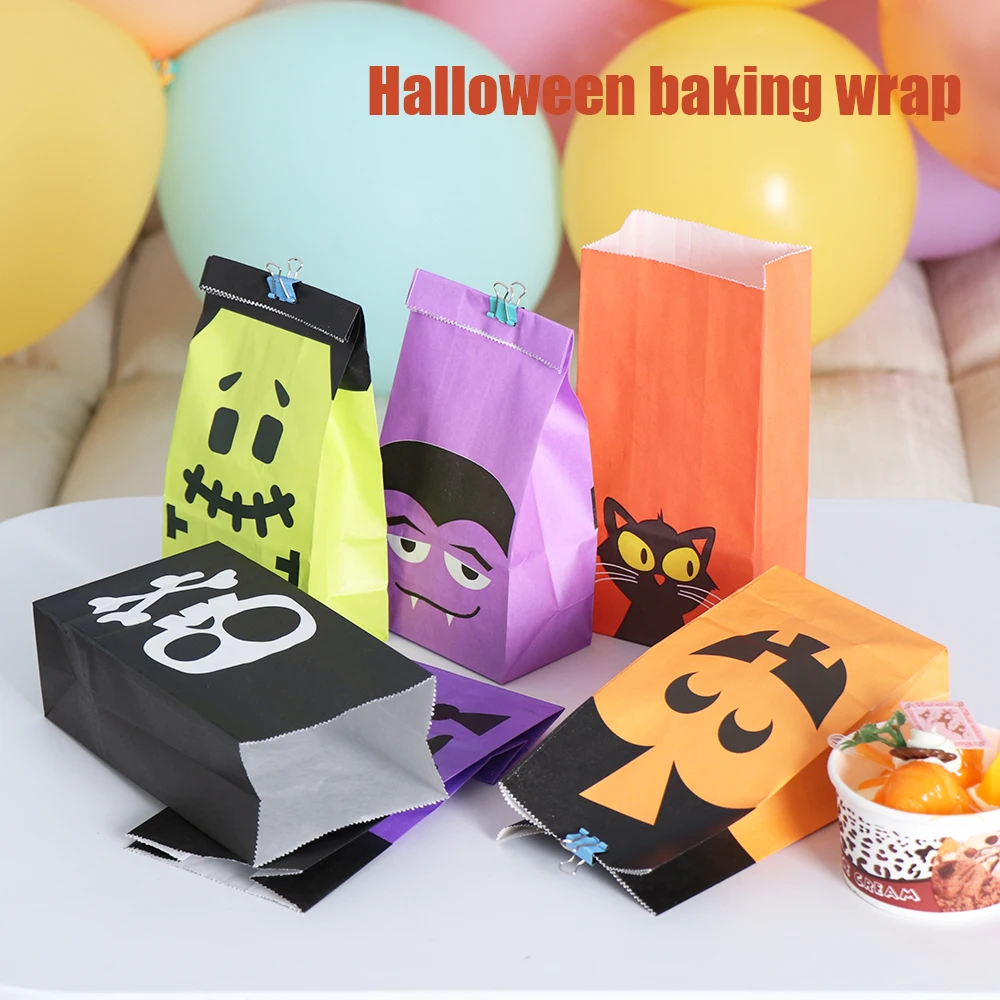 6/12Pcs Halloween Snacks Bags Wrapping Supplies Kraft Paper Bag Sweets And Candy Bar Packing Pouches For Kids Festival
6/12Pcs Halloween Snacks Bags Wrapping Supplies Kraft Paper Bag Sweets And Candy Bar Packing Pouches For Kids Festival