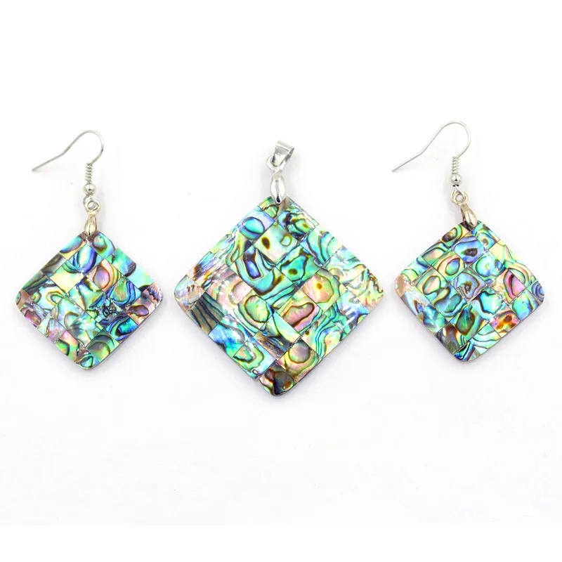 Jewelry Set Natural Abalone Shell Drop Earrings Pendant Pendulum Rhombus Rectangle Accessories Fashion Women Jewelry 10Set
Jewelry Set Natural Abalone Shell Drop Earrings Pendant Pendulum Rhombus Rectangle Accessories Fashion Women Jewelry 10Set